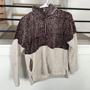 Cotton, fuzzy wool sweater